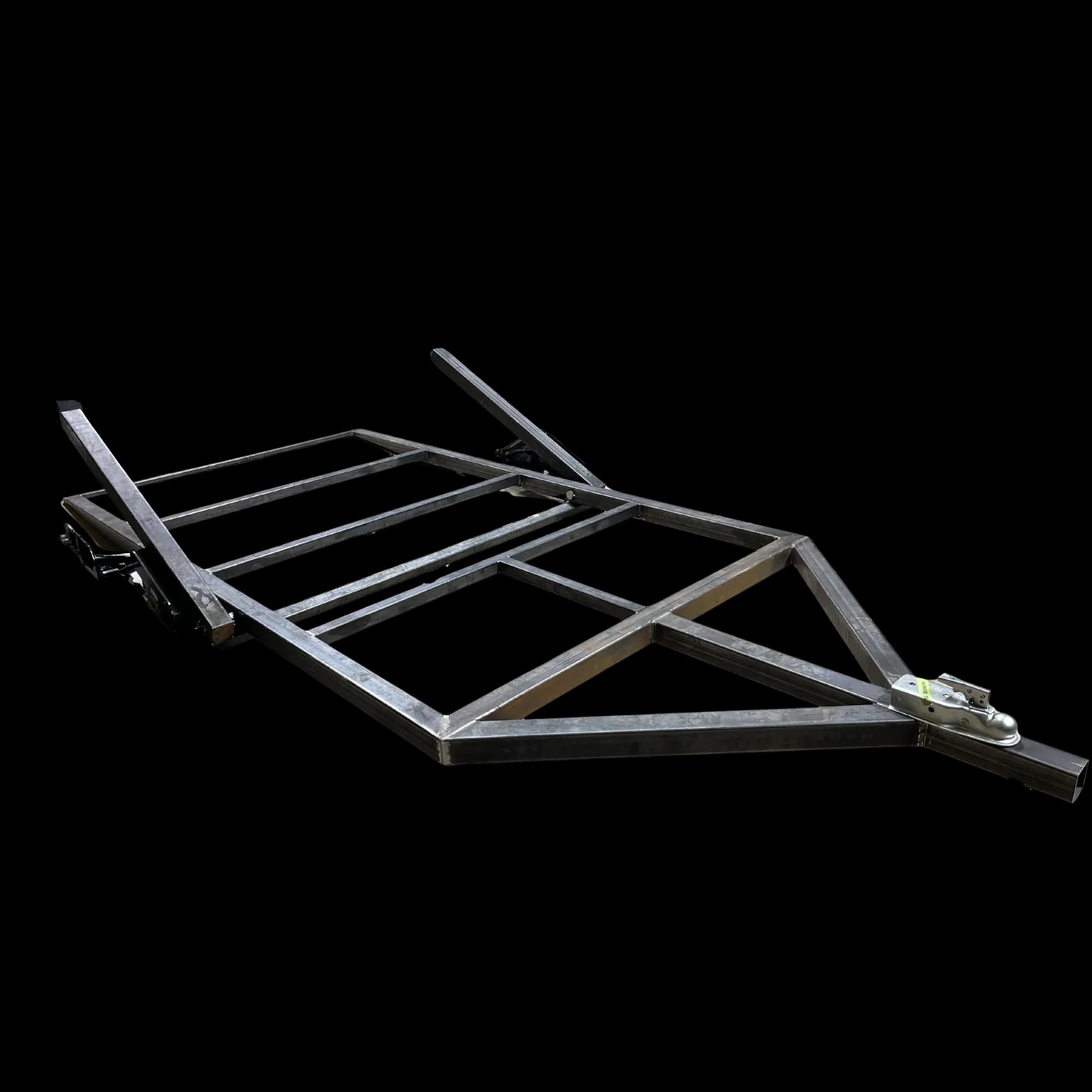 Custom Trailer — Down — Custom steel trailer tube frame